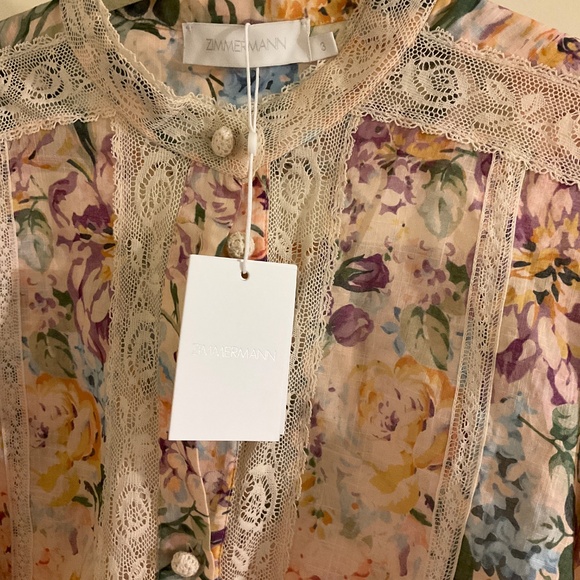 Zimmermann Halliday Lace Trim Shirt - Picture 7 of 11